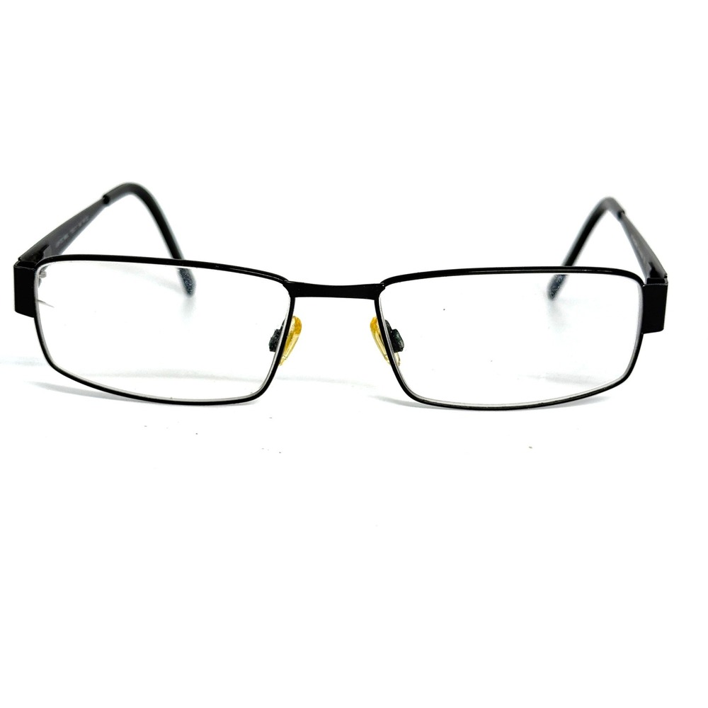 Morel France Lightec 6865L Black Rectangle Eyeglasses Frames 55-17-145 NN 022